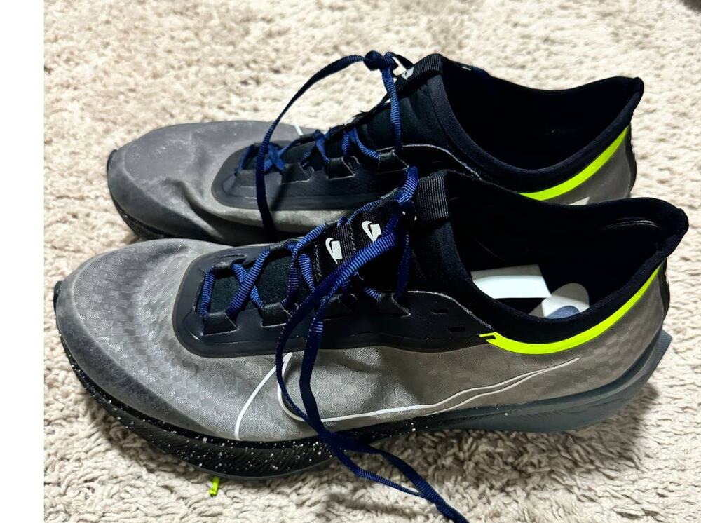 Men's Size 10.5 Nike Zoom Fly 3 Premium 'Sequoia' Gray Running Shoes BV7759-001